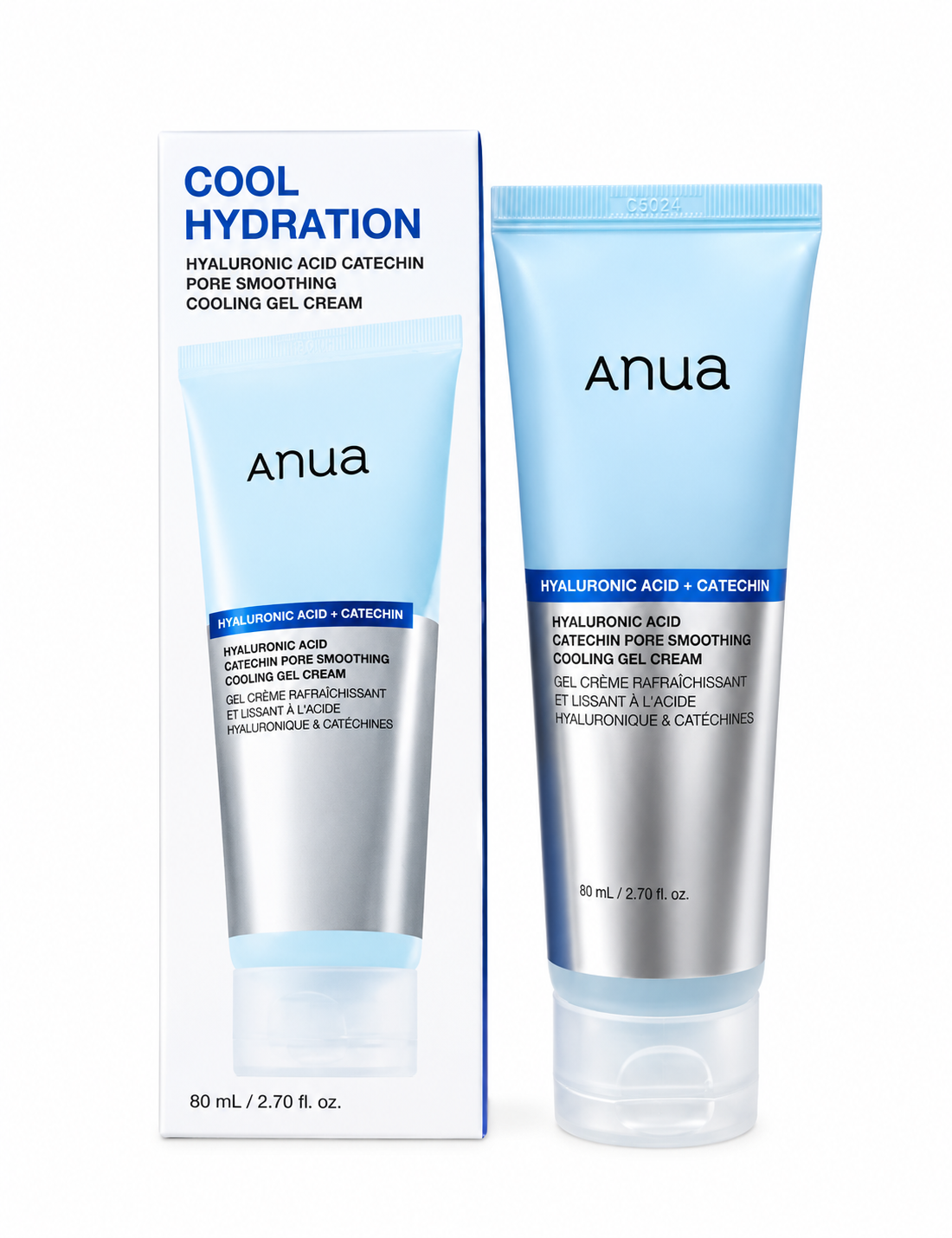 کرم ژل آبرسان و خنک‌کننده پوست * برند: Anua (آنوا) * مدل: Cool Hydration Hyaluronic Acid + Catechin Pore Smoothing Cooling Gel Cream * حاوی هیالورونیک اسید و کاتچین، با بافت ژل‌کرمی سبک و خنک‌کننده، کمک‌کننده به آبرسانی و صاف‌تر شدن ظاهر منافذ پوست