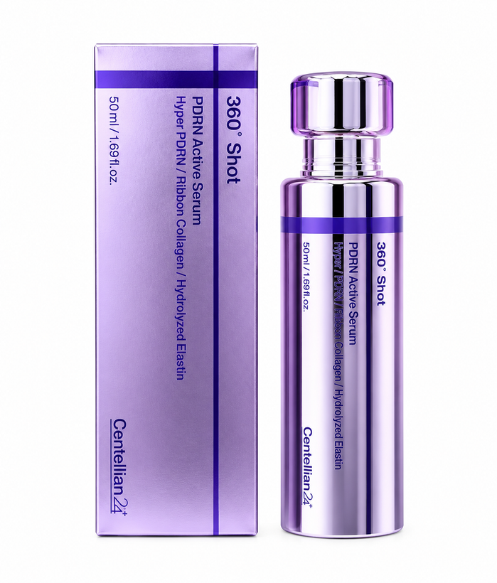 سرم جوانساز و تقویتکننده پوست * برند: Centellian24 (سنتلیان ۲۴) * مدل: 360° Shot PDRN Active Serum حاوی Hyper PDRN، ریبون کلاژن و الاستین هیدرولیزشده؛ کمککننده به افزایش شادابی، الاستیسیته و بهبود ظاهر پوست