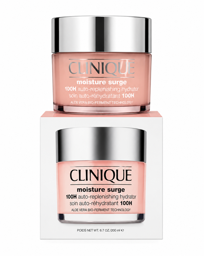 ژل آبرسان و مرطوبکننده صورت_کلینیک_Moisture Surge 100H Auto-Replenishing Hydrator_آبرسانی عمیق و ماندگار تا ۱۰۰ ساعت با قابلیت کمک به تأمین و حفظ رطوبت پوست