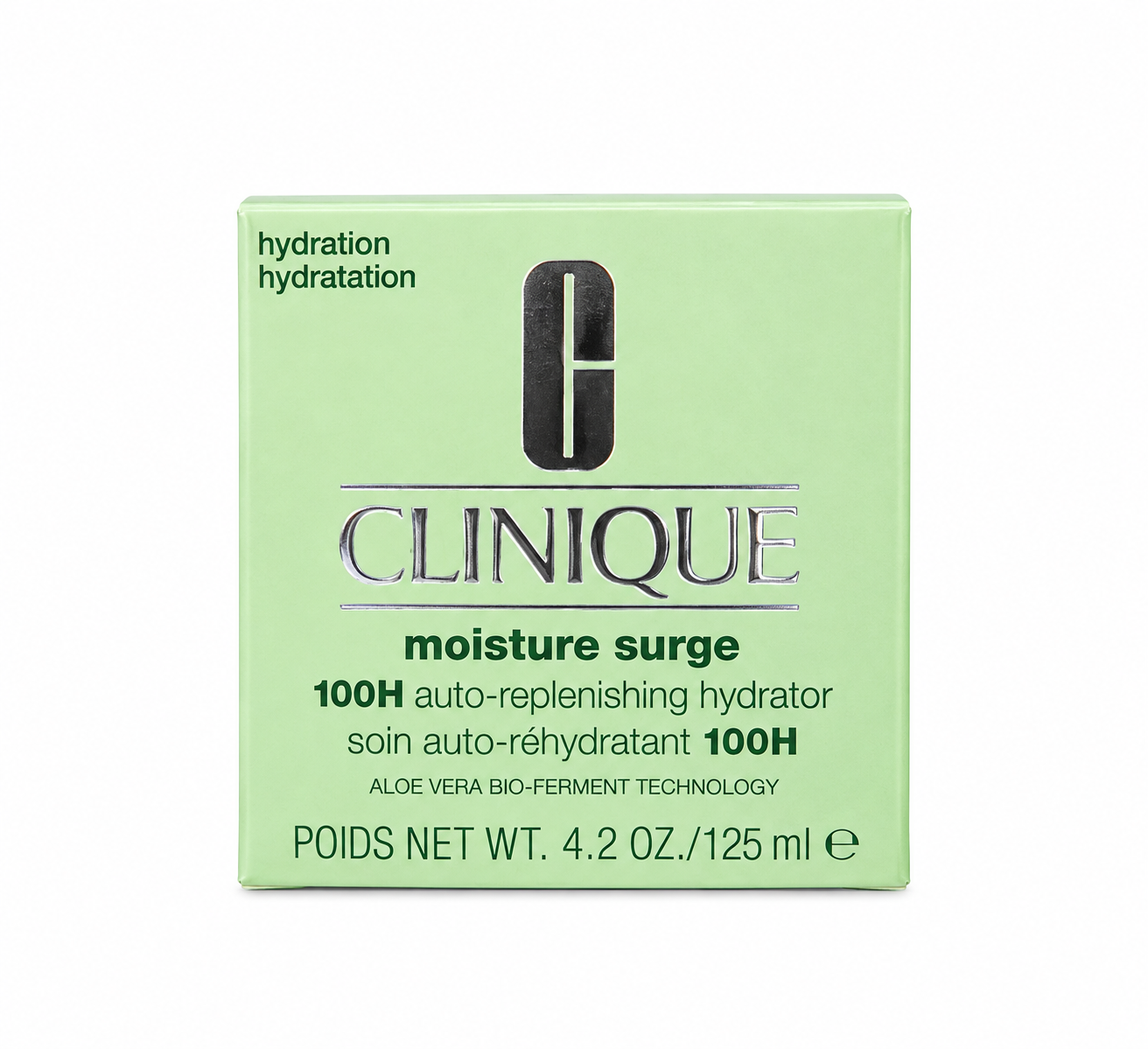 مرطوب‌کننده و آبرسان صورت ‏Clinique (کلینیک) ‏Moisture Surge 100H Auto-Replenishing Hydrator آبرسانی عمیق و ماندگار تا 100 ساعت، حاوی Aloe Vera Bio-Ferment برای کمک به حفظ رطوبت و شادابی پوست * حجم: 125 میلی‌لیتر (4.2 oz) * مناسب برای: انواع پوست * بافت: ژل-کرم سبک و زودجذب