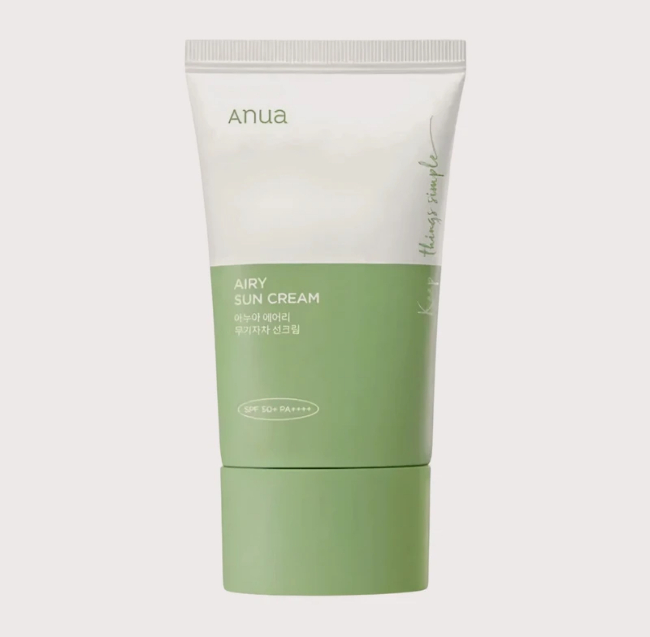 کرم ضد آفتاب بی رنگ آنوا SPF 50 مدل Airy ‌محافظ UVA ،UVB و 50 PA+++، ضد حساسیت، مناسب انواع پوست‌ معمولی و حساس حجم 50 میلی‌لیتر